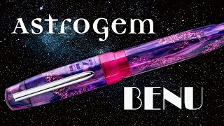 AstroGem Juno First Impressions Review & Writing! 🖋️💜  Pink & Purple Fountain Pen #fountainpens