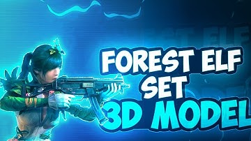 FOREST ELF SET 3D MODEL || BGMI || 3D MODEL FOR YOUR BGMI MONTAGES