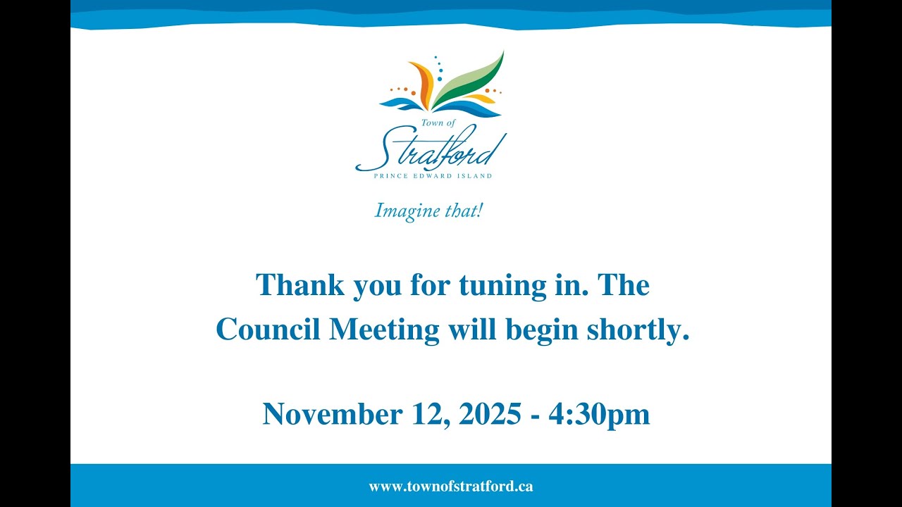 November 12, 2025 - Regular Council Meeting - Stratford, PEI