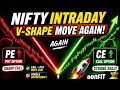 NIFTY | Today | V shape recovery | #nifty #intraday