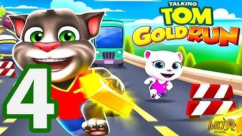 Talking Tom Gold Ru‪n‬ - Gameplay Walkthrough Part 4 - iOS, Android