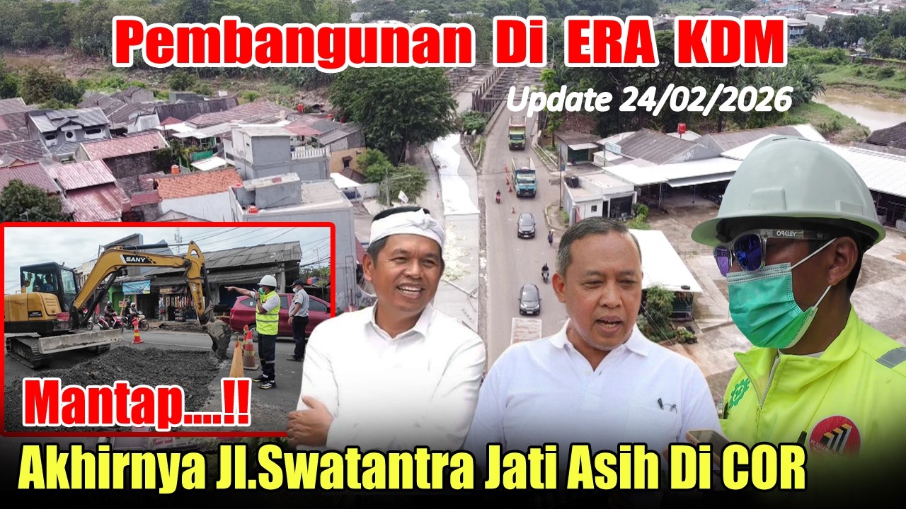 PEMBANGUNAN DI ERA KDM‼️MANTAP AKHIRNYA JL.SWATANTRA JATIASIH DICOR - WALIKOTA BEKASI SATSET