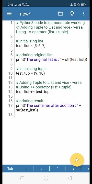 Python3 code to demonstrate working of Adding Tuple to Listandvice ...