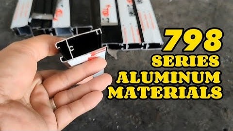 ANO ANG ALUMINUM MATERIALS NG 798 SERIES SLIDING WINDOW|#slidingwindow #brodricovlog