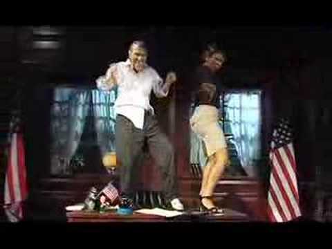 CONGO LISA by The Virginia City Revival - GEORGE W. BUSH hits it FROM THE BACK - obama mccain