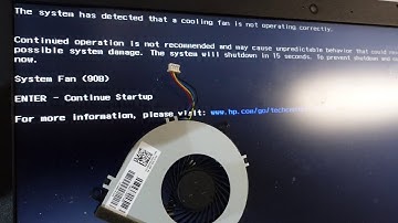 HP Fan Error 90b Possible Solution