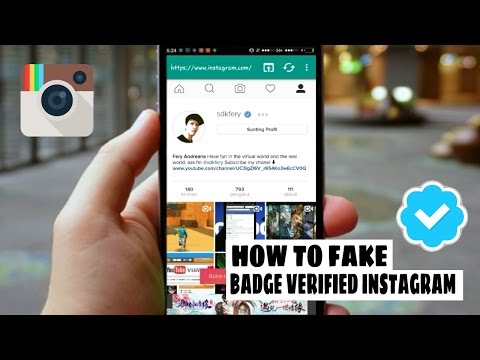 How to fake badge verified instagram || 2017