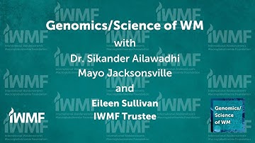 Genomics/Science of WM - Dr. Sikander Ailawadhi