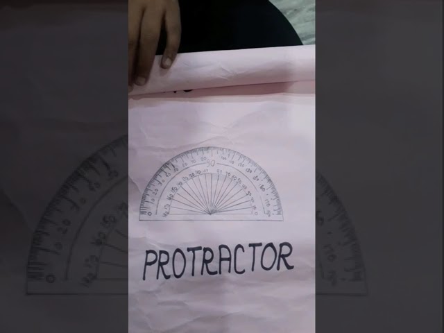 #geometrical #protractor how to draw a protractor #shorts #viral