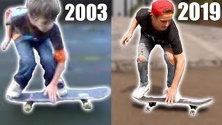 Learning to skate from 12 year old me