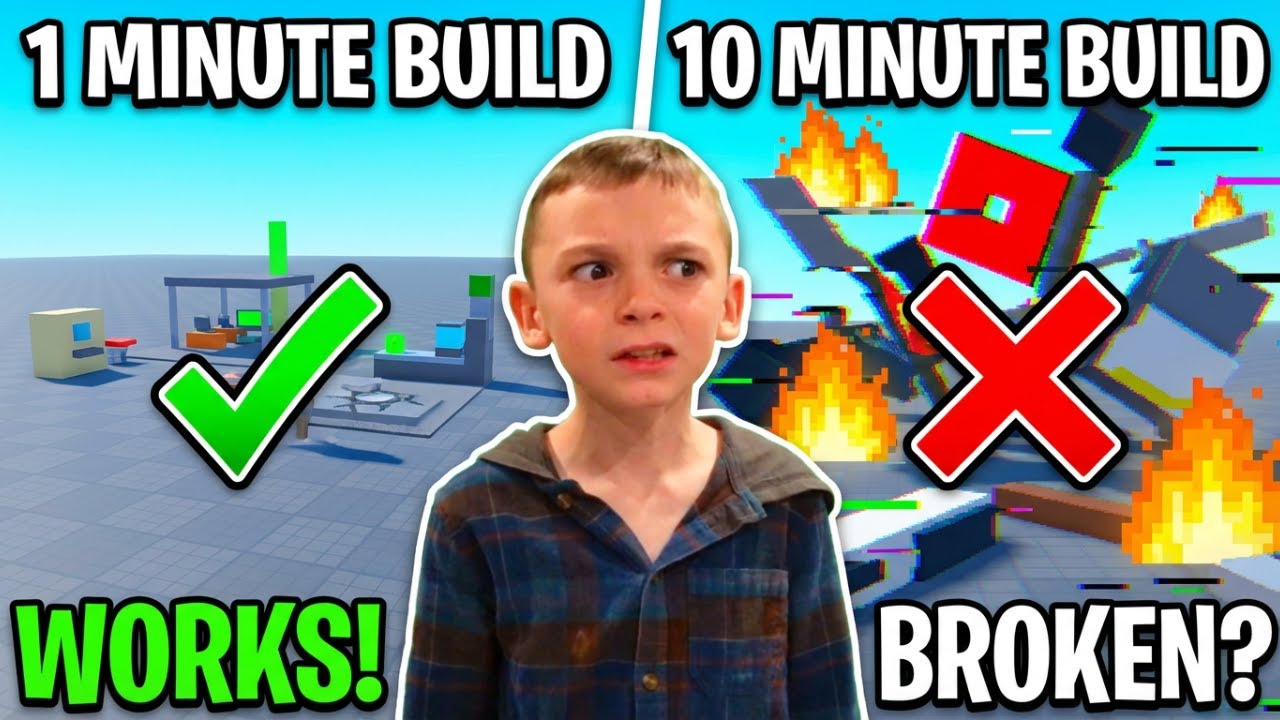 1 Min vs 10 Mins Building a Roblox Game | The Results Were Bad - YouTube