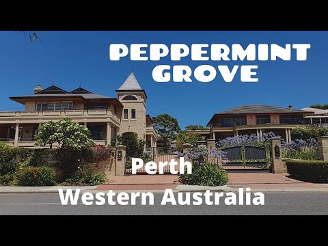 Driving around PEPPERMINT GROVE (Perth, Western Australia) January 9, 2021