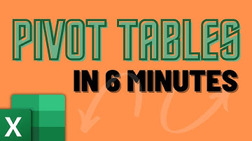 Learn Excel Pivot Tables in 6 Minutes! [BEGINNER TUTORIAL!]