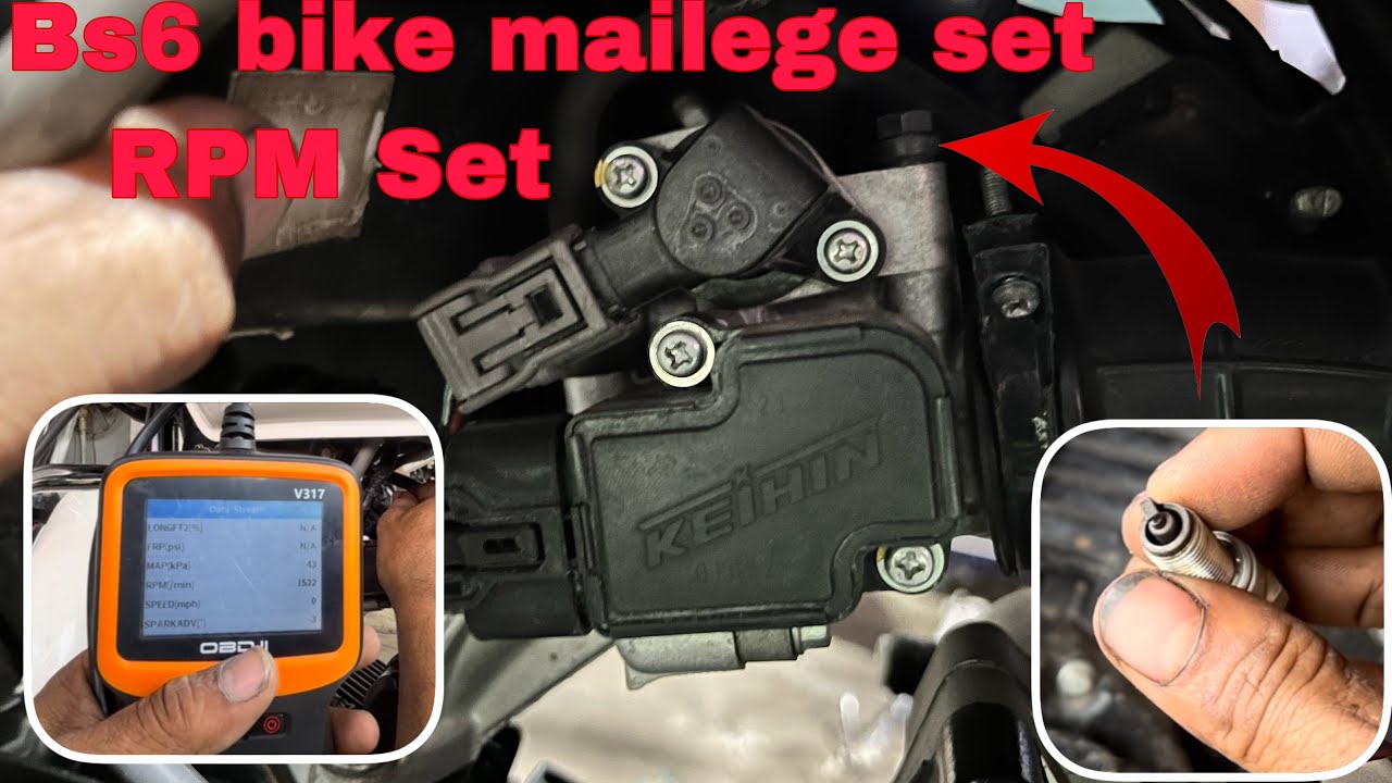 Splendor Bs6 bike m mailege set Rpm set kase kare Dekhiy - YouTube