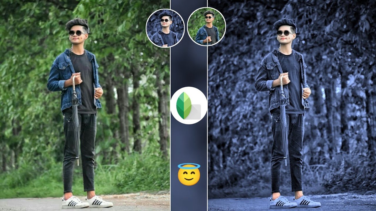 Snapseed Dark Blue Effect Photo Editing | Snapseed Background Colour Change Photo Editing