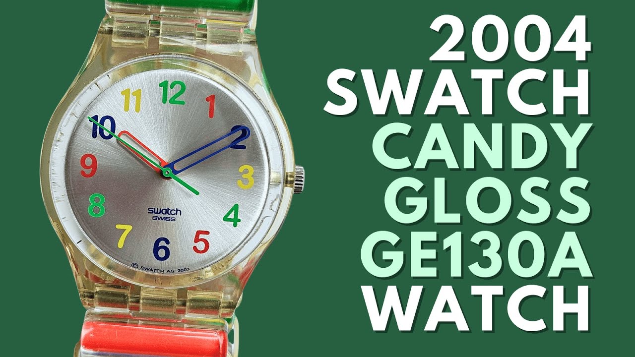 2004 Swatch Gent Candy Gloss Watch GE130A - YouTube
