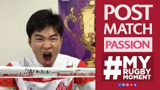 Amazing celebrations after Japan victory! | #MyRugbyMoment