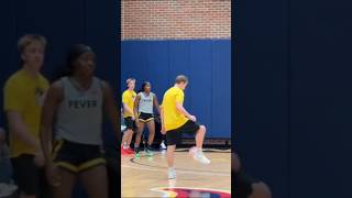 Raven Johnson working on defense at Fever practice #ravenjohnson #indianafever