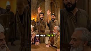 The Trial of Jesus: False Witnesses Speak Out ⚖️ #Shorts #BibleStories
