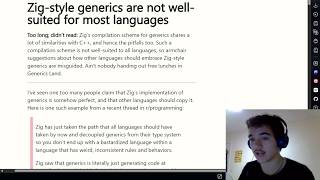 Zig-style generics are not well-suited for most languages