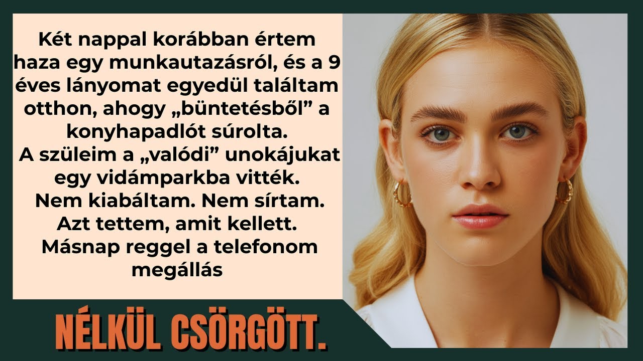 A 9 éves gyermekemet egyedül hagyták felmosni, miközben a „valódi” unokát elvitték.