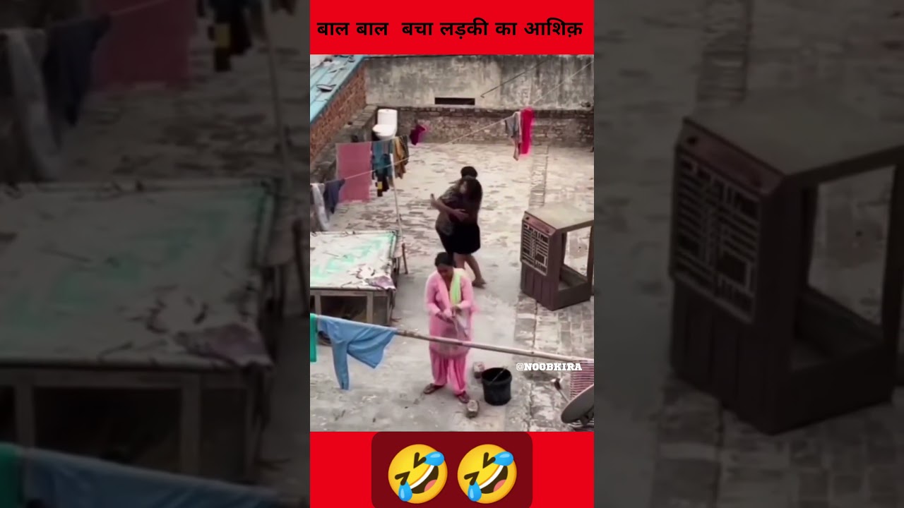 Desi mom catches daughter romancing with boyfriend, beats them with chappal. 