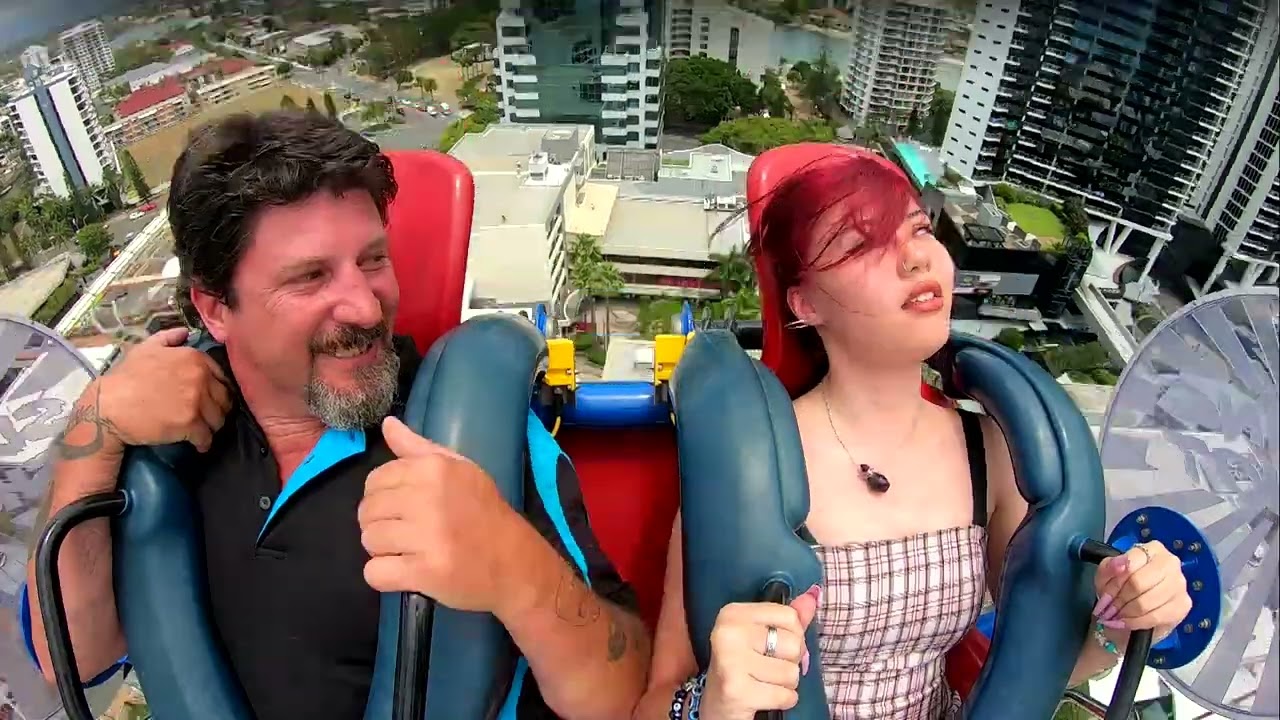 sling shot .. count how many time she fainted