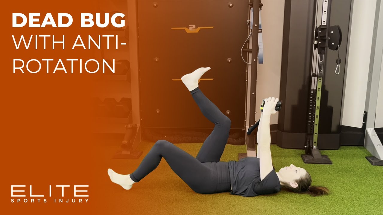 Dead Bug with Anti Rotation - YouTube