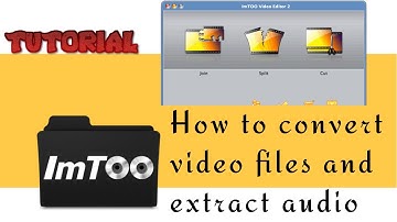 How to convert video files and extract audio from video with Imtoo - video tutorial by TechyV