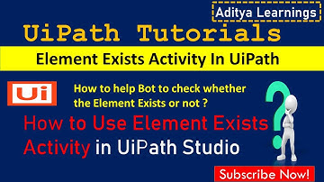 Check whether an element exists or not in UiPath | Element Exists Activity | RPALEARNERS | RPA