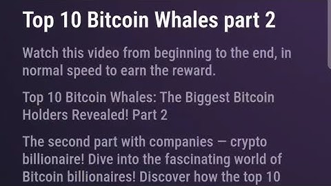 Top 10 Bitcoin Whales Part 2 Tapswap video code 24 July 2024| Tapswap Daily Cinema Code update