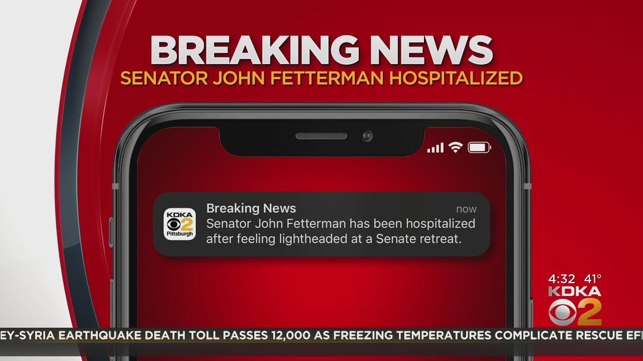 Sen. John Fetterman Hospitalized After Feeling 'Lightheaded ...