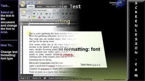 MS Word Formatting Revision: ICDL/ECDL Practice Test Q. Solution