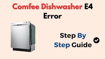 Comfee Dishwasher E4 Error – Meaning & How To Fix Drain Issue