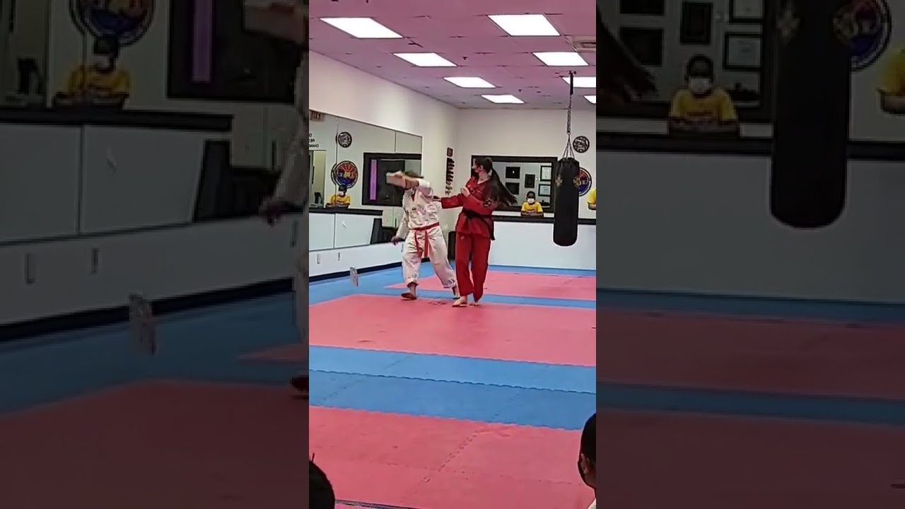 Girl Accidentally Kicks Guy While Attempting To Perform Karate Trick 1277851