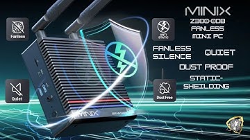 Minix Z300 - Budget Friendly Fanless Mini PC - Dust Proof & Static Shielding Marvel