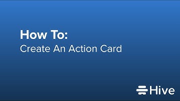 How To Create An Action Card In Hive