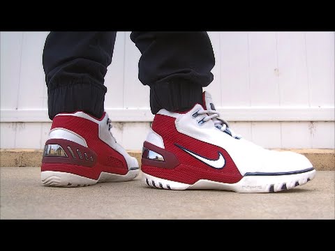 Air Zoom Generation (AZG/Lebron 1/First Game) on feet / foot - YouTube