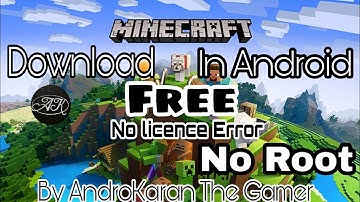 Download Minecraft In Android Free No Root ||Not any licence error