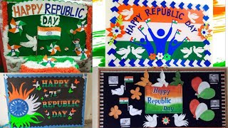 Republic Day Bulletin board decoration ideas/Republic day  celebration ideas/Tricolour decoration screenshot 3