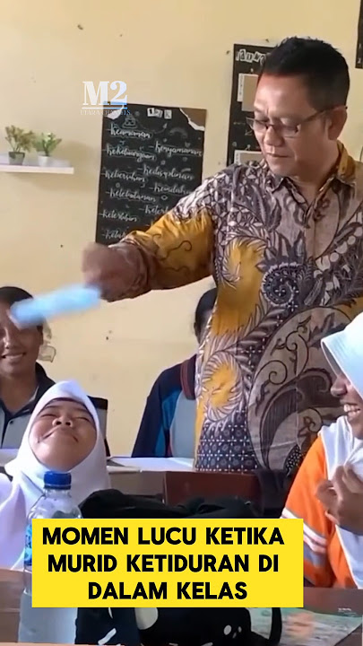 momen lucu ketika murid ketiduran di kelas ketahuan pak guru ‼️#ngakak #lucu #guru #ketiduran #kocak