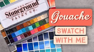 *GOUACHE* Swatch With Me: Stoneground Paint Co.