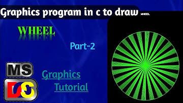 Graphics  program in c to draw_WHEEL_Part_2_- Graphics Tutorial