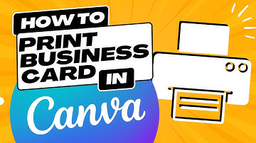 How to print business card in Canva - Create professional-looking business cards!