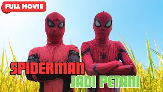 SPIDERMAN JADI PETANI PADI DI SAWAH TANAM PADI - VARO KIDS