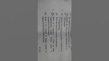 Object oriented C++ | MCA question paper || 2022-23 #mca #cprogramming #questionpaper #viral #trend