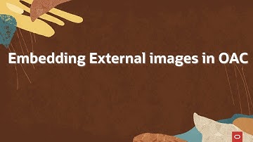 Embedding External images in Oracle Analytics Cloud