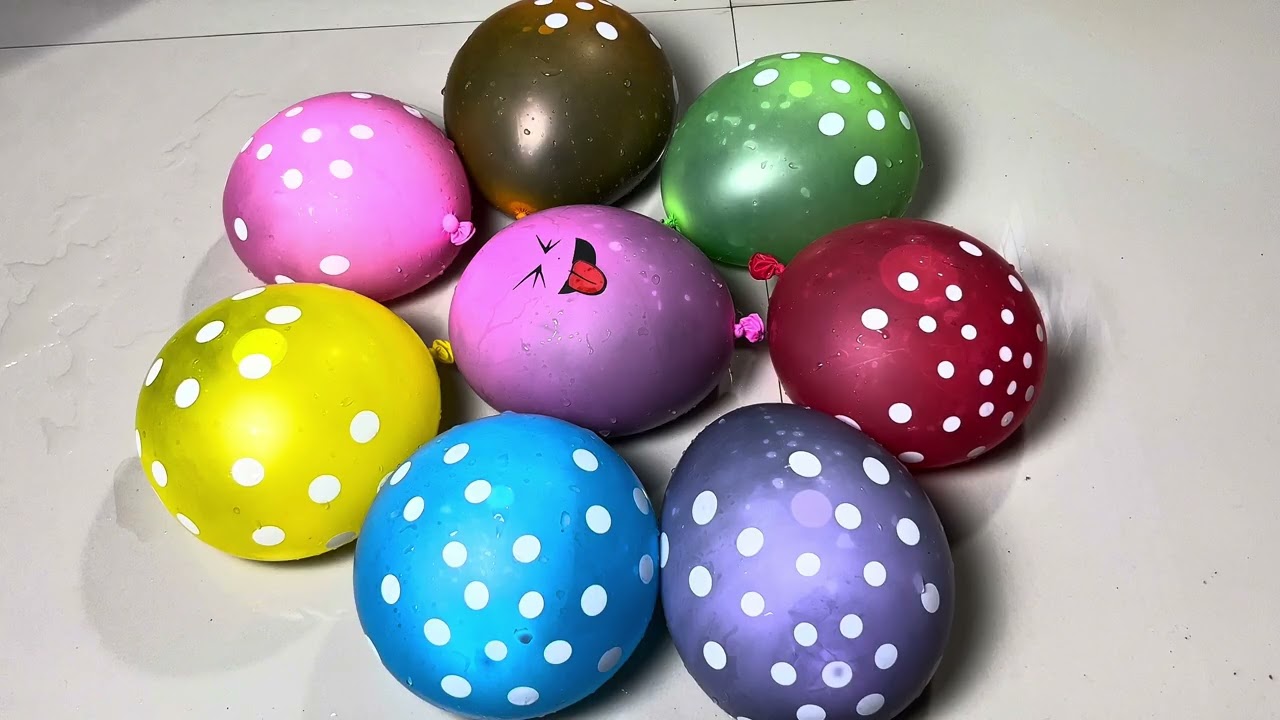 ASMR SUNFLOWER WATER BALLOONS EXPLODING IN A ROW! THE SOUND IS ADDICTIVE 🔥💦