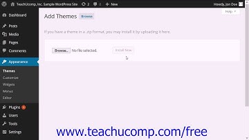 WordPress 4.0 Training Tutorial Manually Installing Themes and Plugins