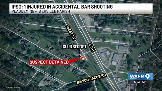 1 arrested, 1 injured after accidental shooting at Club Secret in Plaquemine